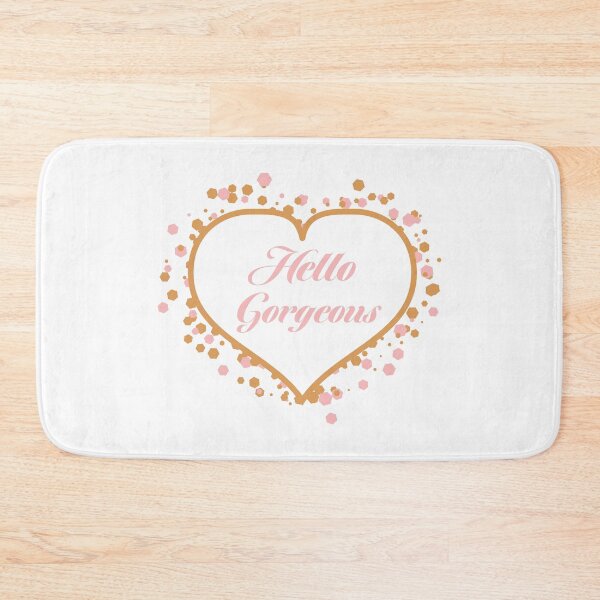 Item preview, Hello Gorgeous  - Sparkling Rose and Gold Heart designed and sold by Daniel Bevis Design.