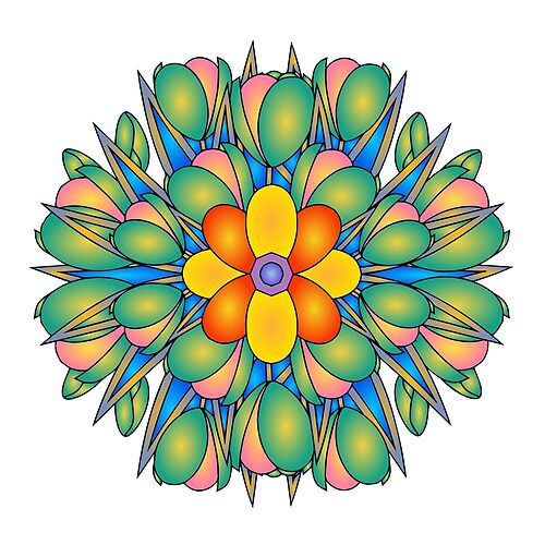 Floral Mandalas 149 (Style:10)