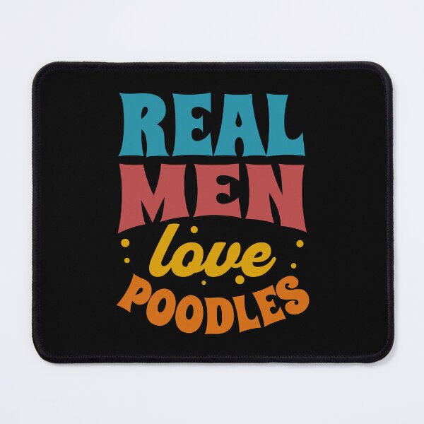 Item preview, Real Men Love Poodles - Valentine designed and sold by Paperfly Studio.