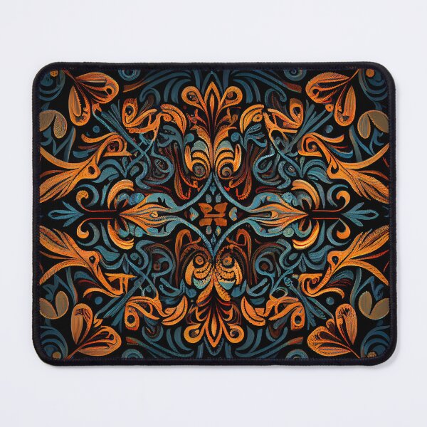 Item preview, Symmetrical Dark Country Pattern Digital Painting designed and sold by CodeAndColors.