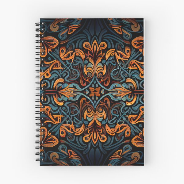 Item preview, Symmetrical Dark Country Pattern Digital Painting designed and sold by CodeAndColors.