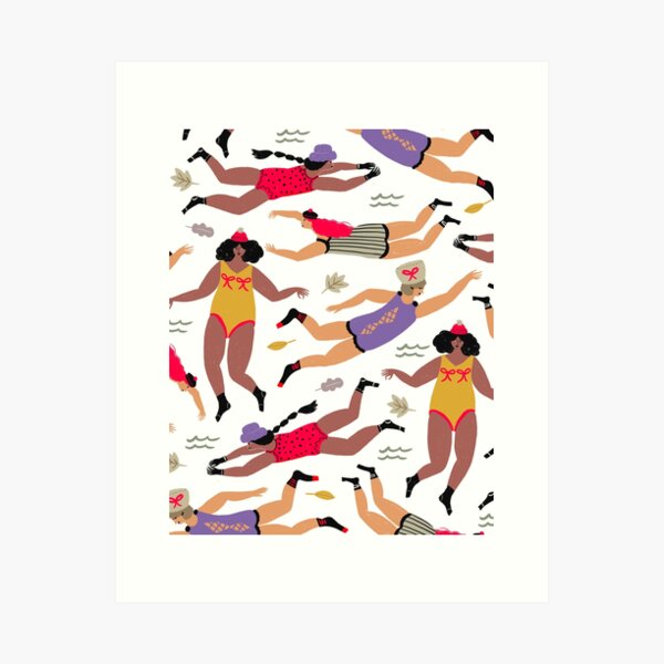 Item preview, Wild Swimming Ladies designed and sold by Stephanie Hofmann.