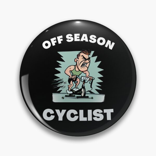 Item preview, Funny spin, funny indoor cycling design 3 - OFF SEASON CYCLIST designed and sold by TourDePassion.