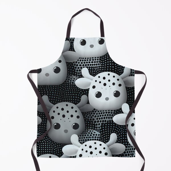 Artikelvorschau, Abstract Monochromatic Kawaii Dreamy Calming Animal Pattern Digital Painting entworfen und verkauft von CodeAndColors.