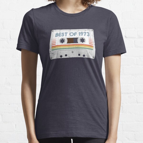50th Birthday Best of 1973 Cassette Tape Vintage for Gift Essential T-Shirt