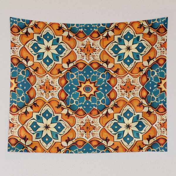 Item preview, Coarse New Mediterranean Pattern Digital Painting designed and sold by CodeAndColors.