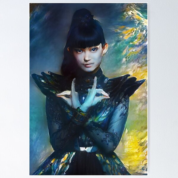 Aperçu de l'œuvre Su-Metal Iconic Pose Babymetal AI Peinture Digital Fan Art créée et vendue par Gogmagosh.