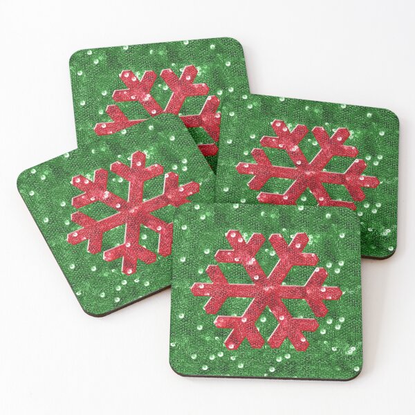 Item preview, Red Sequin-Look Snowflake designed and sold by Gravityx9.