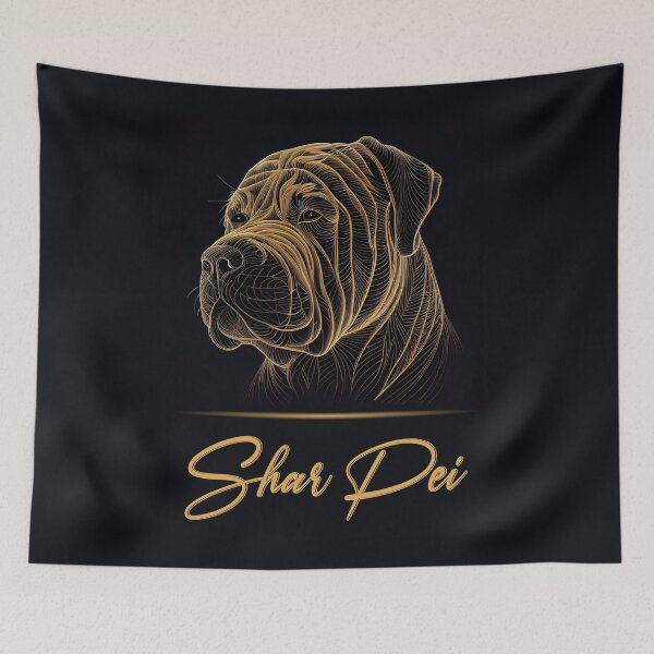 Item preview, Shar Pei Portrait designed and sold by Best-Breeds.