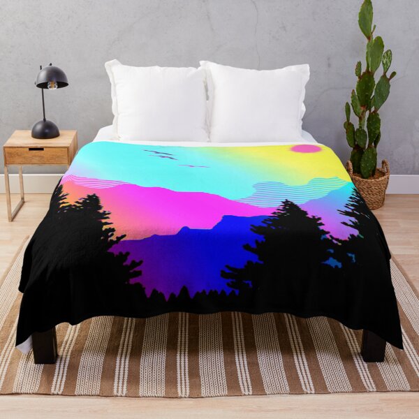 Item preview, Abstract Rainbow Mountain Scape designed and sold by RagWeasel.
