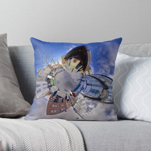 Shipquay Street Panorama - Spring 2014 Throw Pillow