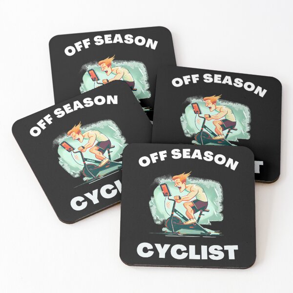 Item preview, Funny spin, funny indoor cycling design - OFF SEASON CYCLIST (9) designed and sold by TourDePassion.
