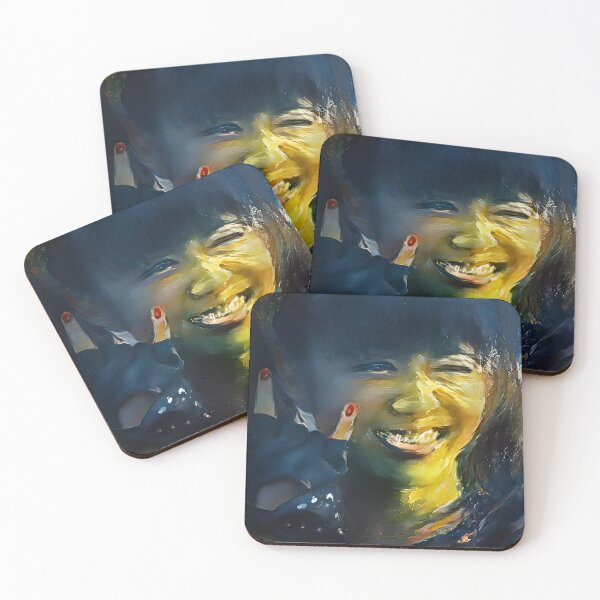 Item preview, Moa-Metal Smiley Fox Goddess Babymetal AI Painting Digital Fan Art designed and sold by Gogmagosh.