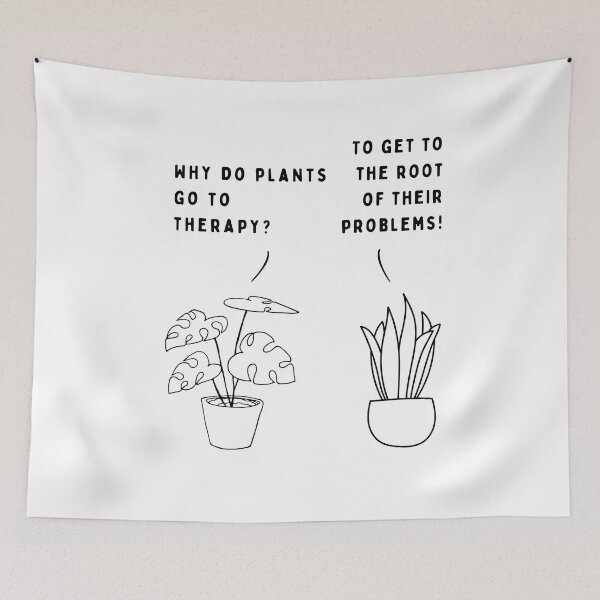 Item preview, Plant joke - Why do plants go to therapy?  designed and sold by ani-eni.