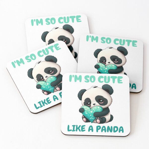 Item preview, i'm so cute like a panda designed and sold by BajoTShop.