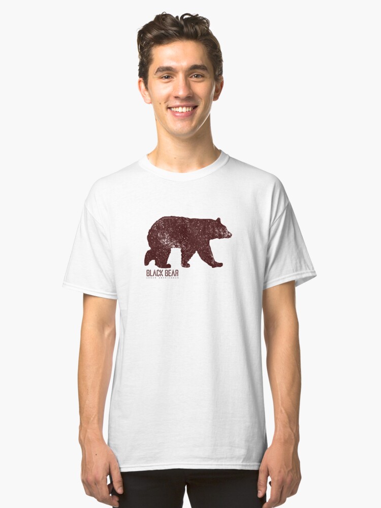 Alternate view of Black Bear Walking Classic T-Shirt