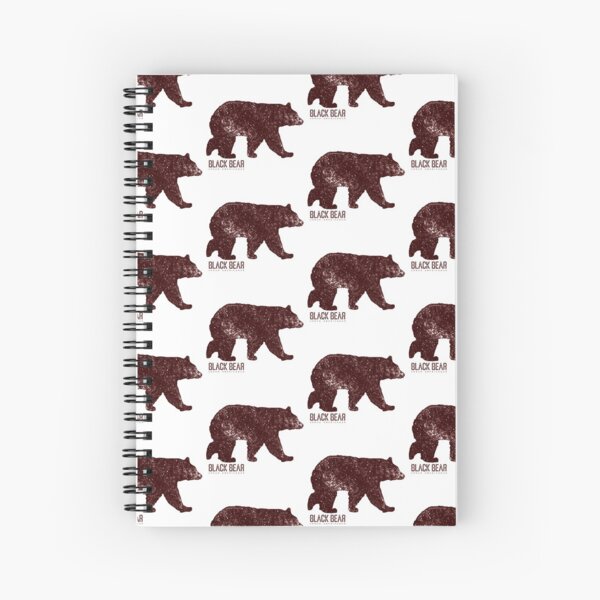 Black Bear Walking Spiral Notebook