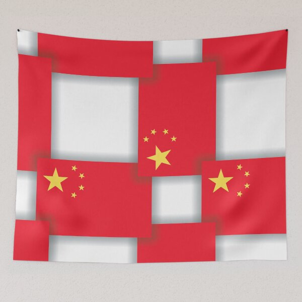Item preview, China - Checkered seamless pattern of the flags with shadows. designed and sold by staselnik.