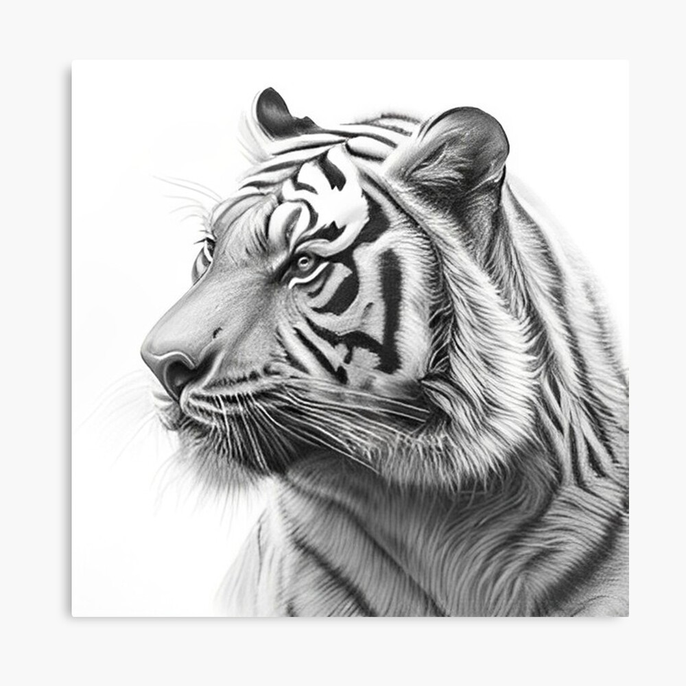 Tiger sketch Drawing by Keetz Vish - Pixels