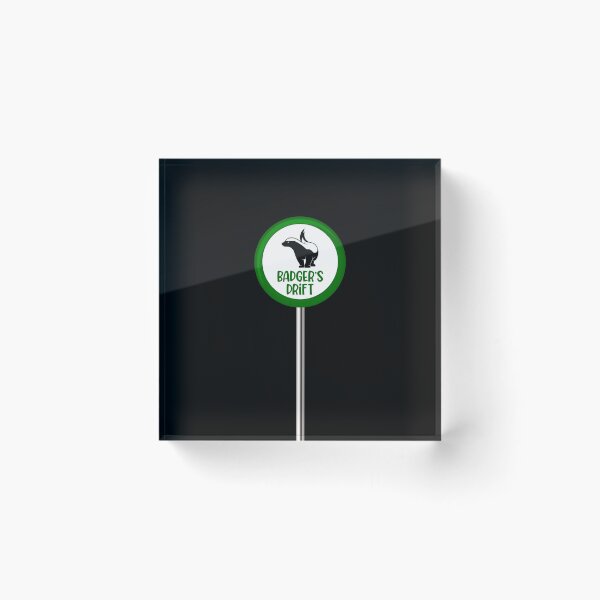 Item preview, Green Midsomer Road Sign (on Black) designed and sold by PawsitiveMum3.