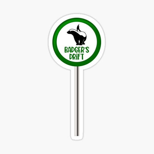 Item preview, Green Midsomer Road Sign (on Black) designed and sold by PawsitiveMum3.