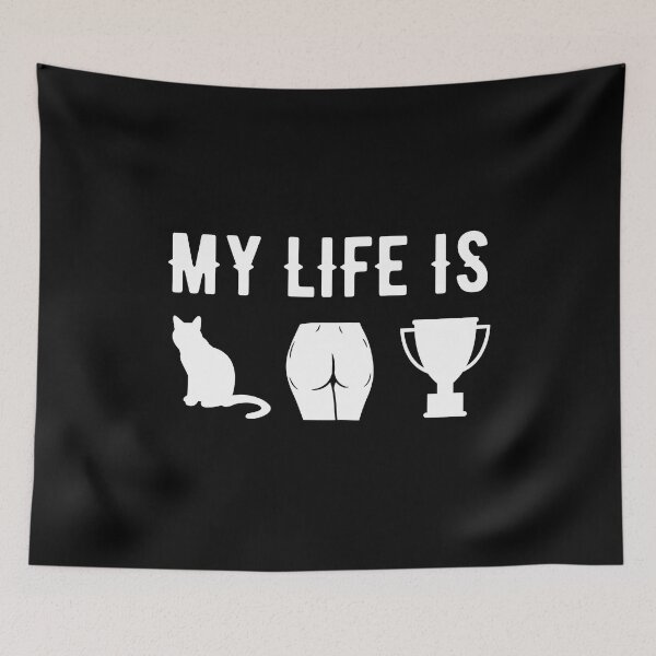 Item preview, My life is catastrophe -cat ass trophy - cat butt trophy  designed and sold by IZIStore.
