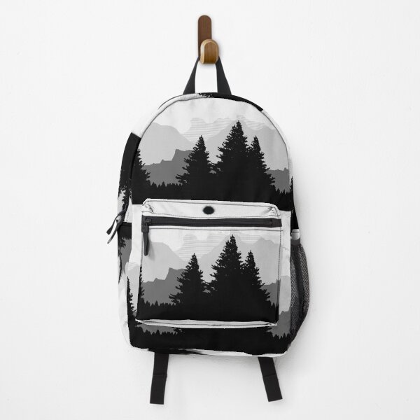 Item preview, Abstract Black and White Mountain Scape designed and sold by RagWeasel.