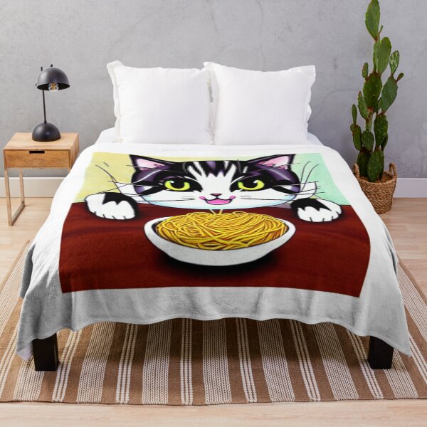 Item preview, Funny Cat Eating Spaghetti Designs - Spaghetti Cat, Forced Cat Eating Spaghetti, and Cat Eating Spaghetti Meme" designed and sold by sweary12.