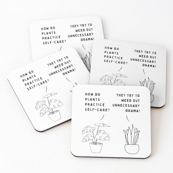 Item preview, Plant joke - How do plants practice self-care? designed and sold by ani-eni.