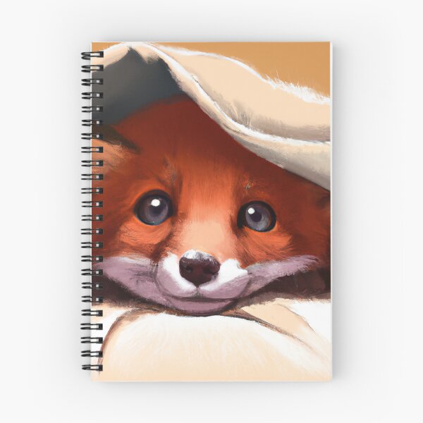 Item preview, Fox hiding under the bed sheets designed and sold by phillipbooth.