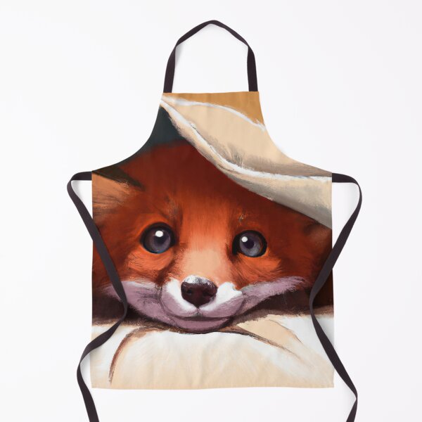 Item preview, Fox hiding under the bed sheets designed and sold by phillipbooth.
