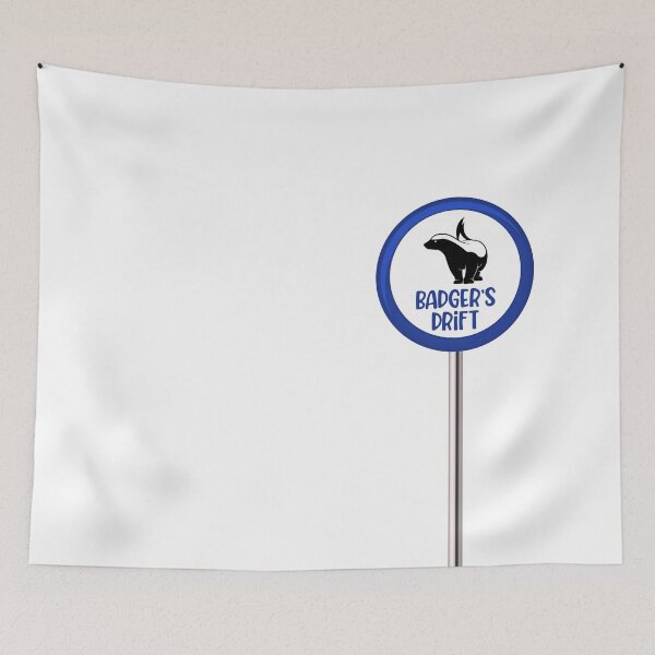 Item preview, Blue Midsomer Road Sign designed and sold by PawsitiveMum3.