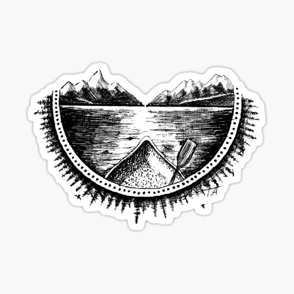 Serenity On The Water Sticker