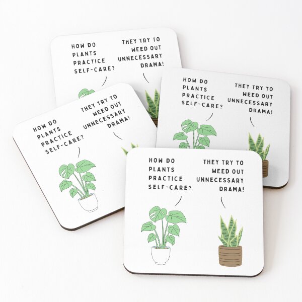 Item preview, Plant joke - How do plants practice self-care? (colour) designed and sold by ani-eni.