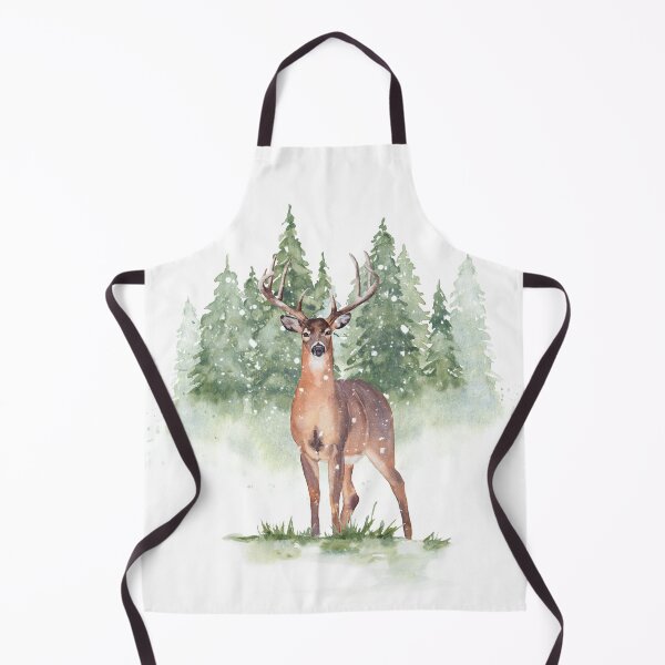 Item preview, Winter deer in snowy forest designed and sold by InnaPatiutko.