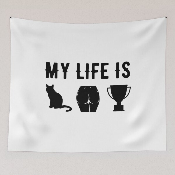 Item preview, My life is catastrophe -cat ass trophy - cat butt trophy  designed and sold by IZIStore.