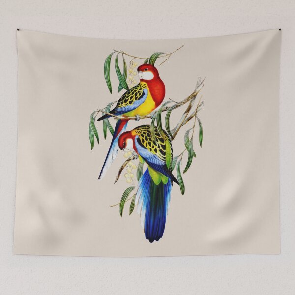Item preview, Eastern Rosella (Platycertus Eximius) by John Gould designed and sold by wildtribe.
