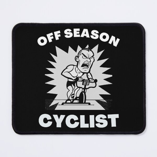 Item preview, Funny spin, funny indoor cycling greyscale design - OFF SEASON CYCLIST (1) designed and sold by TourDePassion.
