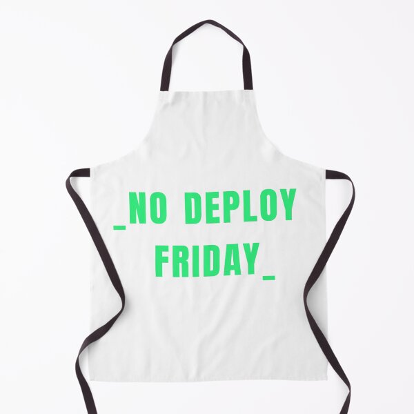 Item preview, No deploy Friday green on white designed and sold by MeditationMind.