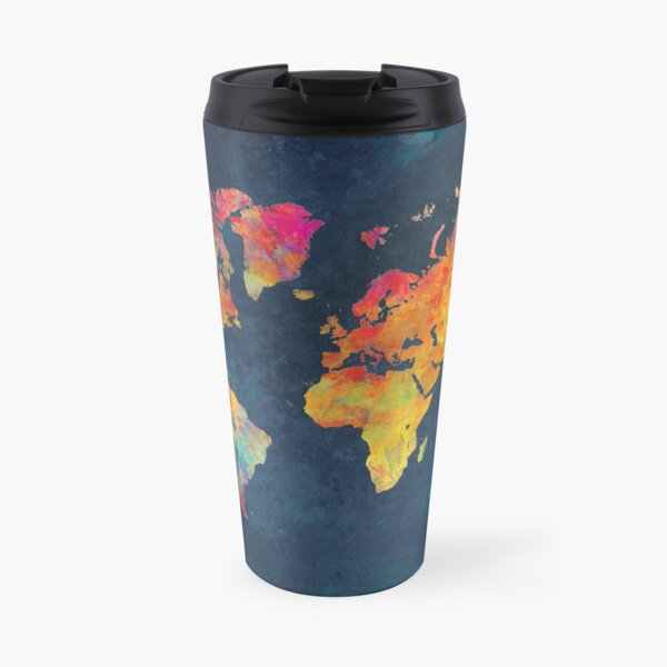 World Map Travel Mug