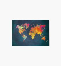 World Map Art Board Print