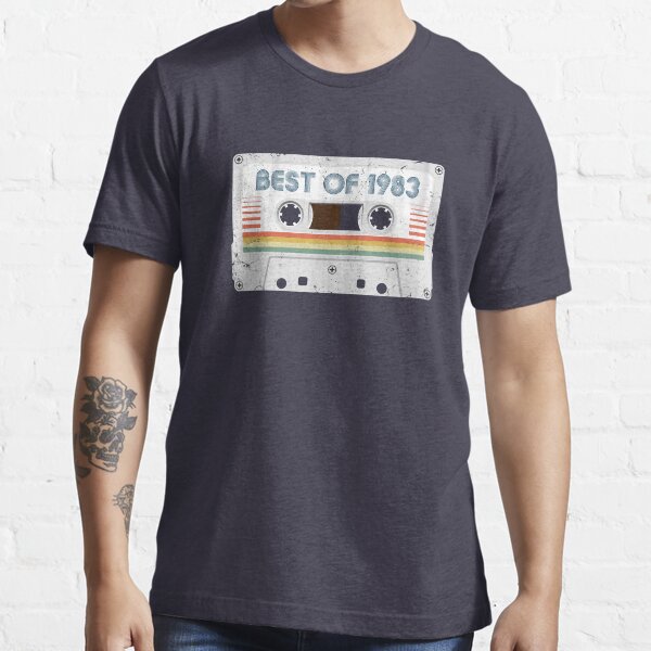 40th Birthday Best of 1983 Cassette Tape Vintage for Gift Essential T-Shirt