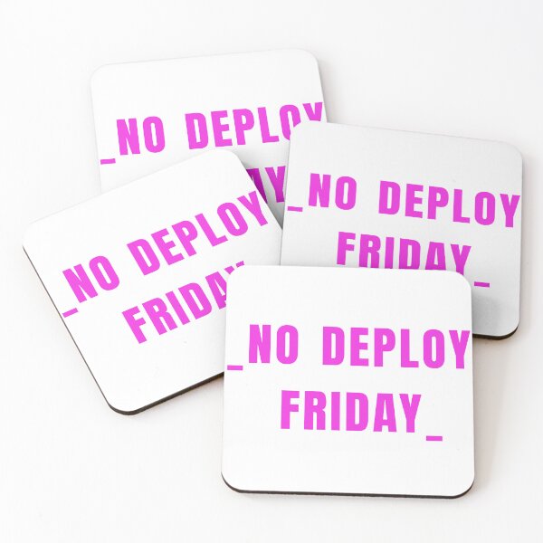 Item preview, No deploy Friday magenta on white designed and sold by MeditationMind.