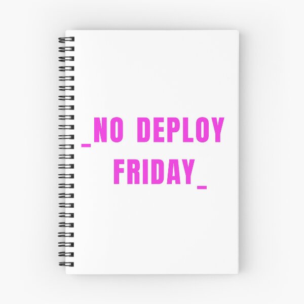 Item preview, No deploy Friday magenta on white designed and sold by MeditationMind.