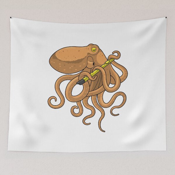 Item preview, Octopus Musician Flute Music designed and sold by Snabdesign84.