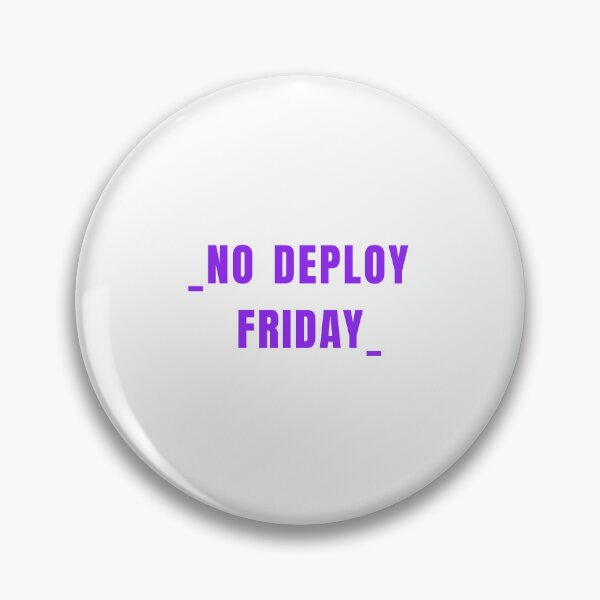Item preview, No deploy Friday purple on white designed and sold by MeditationMind.