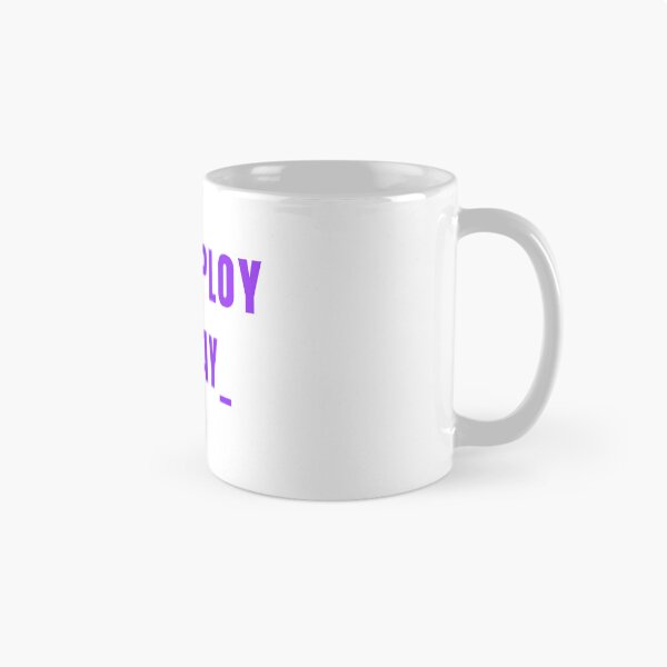 Item preview, No deploy Friday purple on white designed and sold by MeditationMind.