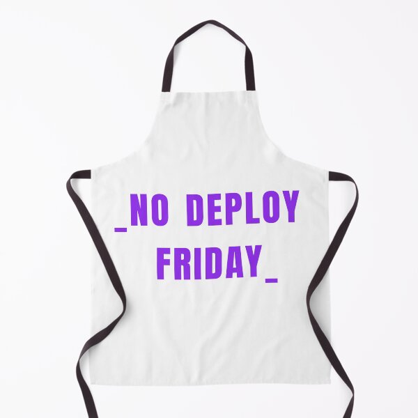 Item preview, No deploy Friday purple on white designed and sold by MeditationMind.