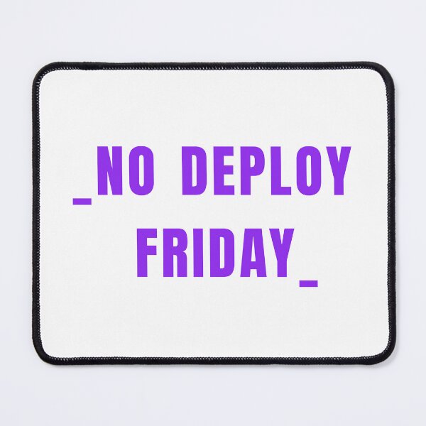 Item preview, No deploy Friday purple on white designed and sold by MeditationMind.