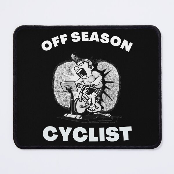 Item preview, Funny spin, funny indoor cycling greyscale design - OFF SEASON CYCLIST (2) designed and sold by TourDePassion.